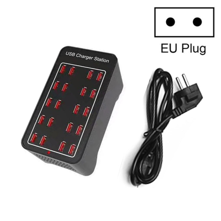 100W 20 puertos USB Estación de carga rápida...