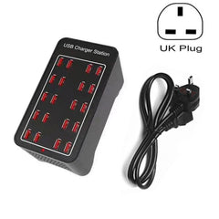 100W 20 puertos USB Estación de carga rápida...
