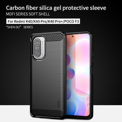 Funda de TPU suave de fibra de carbono con t...