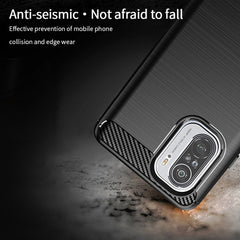 Funda de TPU suave de fibra de carbono con t...
