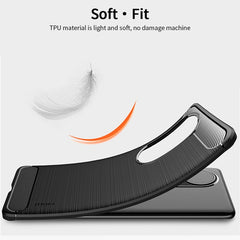 Funda de TPU suave de fibra de carbono con t...