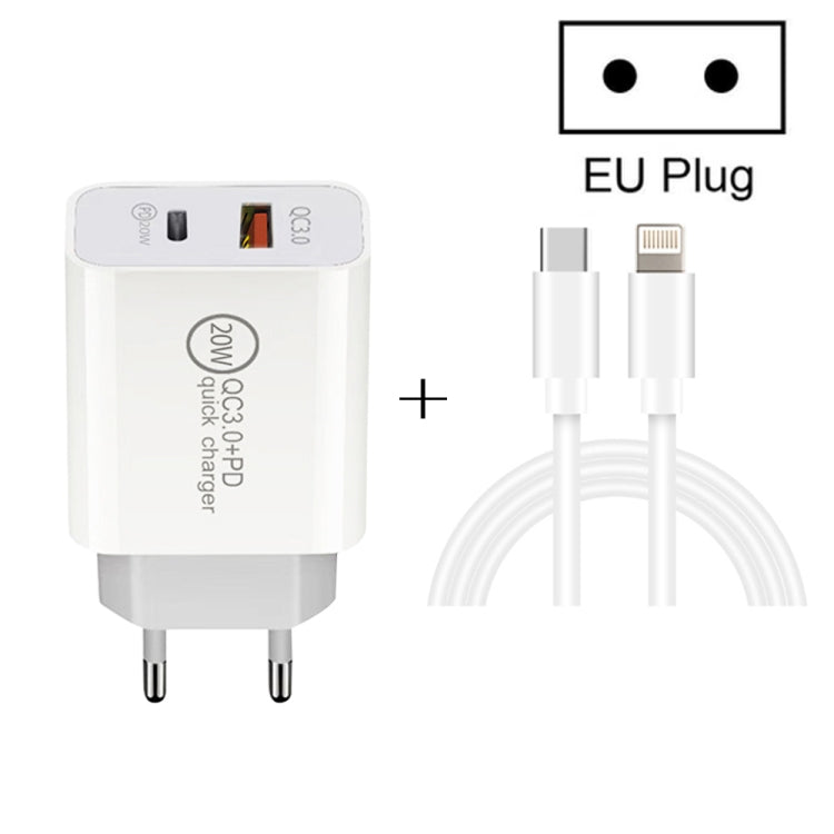 20W PD Type-C + QC 3.0 Interfaz USB Cargador...