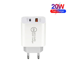 20W PD Type-C + QC 3.0 Interfaz USB Cargador...