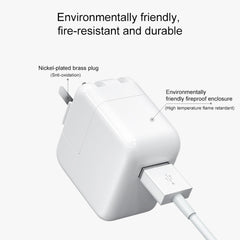 Cargador USB de 12 W + cable de datos USB a 8 pines para iPad, enchufe de EE. UU.