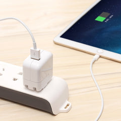 Cargador USB de 12 W + cable de datos USB a 8 pines para iPad, enchufe de EE. UU.