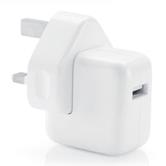 Cargador USB de 12 W + cable de datos USB a 8 pines para iPad, enchufe del Reino Unido