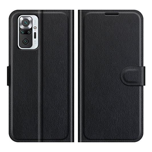 Para Redmi note 10 Pro Litchi Texture Flip Funda protectora de TPU