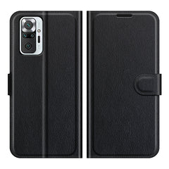 Para Redmi note 10 Pro Litchi Texture Flip Funda protectora de TPU