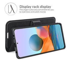 Para Redmi note 10 Pro Litchi Texture Flip Funda protectora de TPU