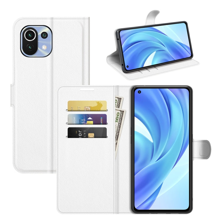Para Xiaomi Mi 11 Lite 4G / 5G Litchi Textur...