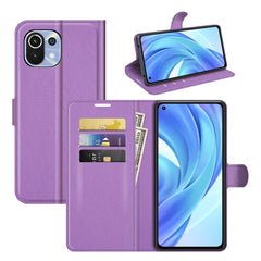 Para Xiaomi Mi 11 Lite 4G / 5G Litchi Textur...