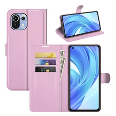 Para Xiaomi Mi 11 Lite 4G / 5G Litchi Textur...