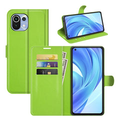 Para Xiaomi Mi 11 Lite 4G / 5G Litchi Textur...