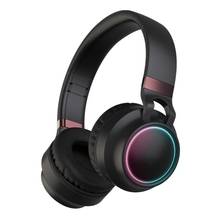 Colorido LED Bluetooth 5.0 Auriculares estéreo HiFi plegables