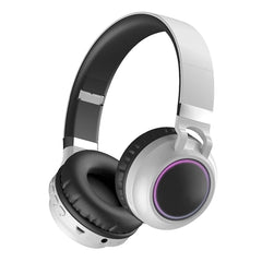 Colorido LED Bluetooth 5.0 Auriculares estéreo HiFi plegables