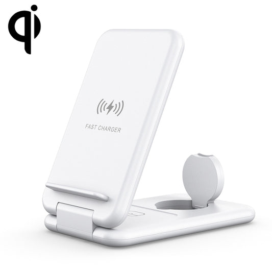 Cargador inalámbrico rápido Qi plegable 3 en 1 de 15 W