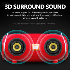TG187 Altavoz Bluetooth envolvente de graves impermeable portátil