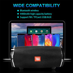 TG187 Altavoz Bluetooth envolvente de graves impermeable portátil