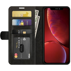 Funda de cuero con textura R64 para iPhone 13