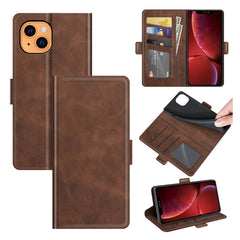 Funda de cuero con tapa horizontal para iPhone 13 mini