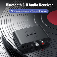 Receptor de audio B21 Bluetooth 5.0 compatible con salida AUX RCA