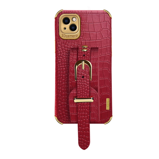 Estuche de cuero con patrón de cocodrilo de ...