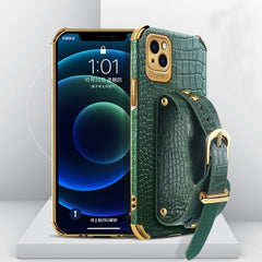 Estuche de cuero con patrón de cocodrilo de ...