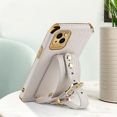 Estuche de cuero con patrón de cocodrilo de ...