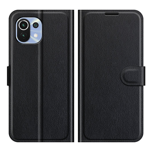 Para Xiaomi Mi 11 Lite Litchi Texture Funda ...