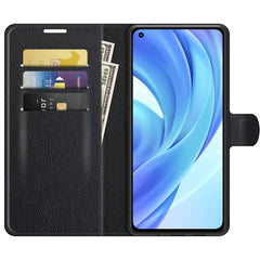 Para Xiaomi Mi 11 Lite Litchi Texture Funda ...