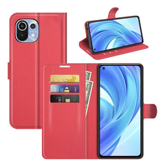 Para Xiaomi Mi 11 Lite Litchi Texture Funda ...