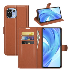Para Xiaomi Mi 11 Lite Litchi Texture Funda ...