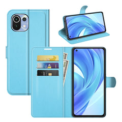 Para Xiaomi Mi 11 Lite Litchi Texture Funda ...