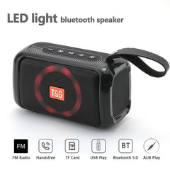 Altavoz Bluetooth portátil TG193 con luz LED