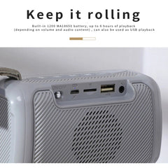 Altavoz Bluetooth portátil TG193 con luz LED