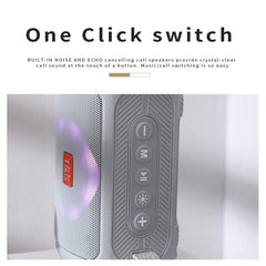 Altavoz Bluetooth portátil TG193 con luz LED