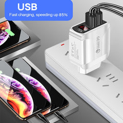 F002C QC3.0 USB + USB 2.0 LED Pantalla digit...