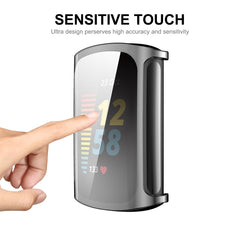 Para Fitbit Charge 5 ENKAY Funda de TPU transparente de cobertura total