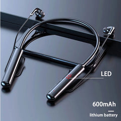 Auriculares estéreo magnéticos con banda para el cuello 960 y pantalla LED