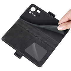 Para Xiaomi Mix 4 Estuche de cuero magnético de doble cara