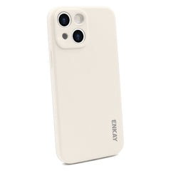 ENKAY Funda de Silicona + Protector de Cristal para iPhone 13