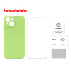 ENKAY Funda de Silicona + Protector de Cristal para iPhone 13