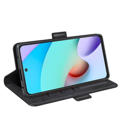 Para Xiaomi Redmi 10 Estuche de cuero con ta...