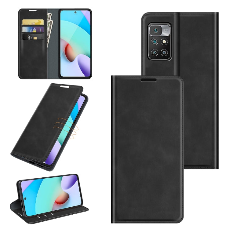 Para Xiaomi Redmi 10 Estuche de cuero con su...