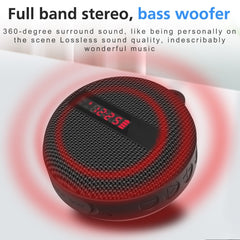 Altavoz Bluetooth portátil IPX65 con pantalla LED BT368