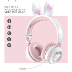 KE-01 Auriculares Bluetooth Inalámbricos Oreja de Conejo con Micrófono