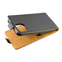 Estuche de cuero TPU con tapa vertical de es...