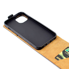 Estuche de cuero TPU con tapa vertical de es...