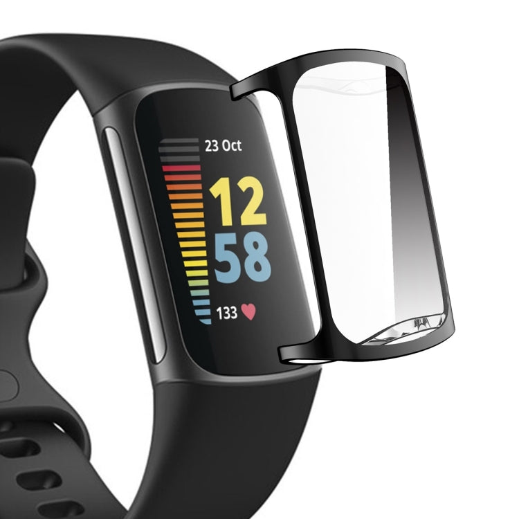 Para Fitbit Charge 5 ENKAY Estuche blando de TPU galvanizado