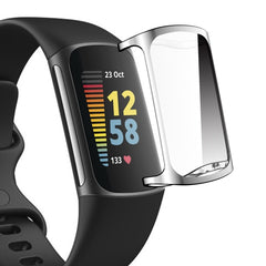 Para Fitbit Charge 5 ENKAY Estuche blando de TPU galvanizado